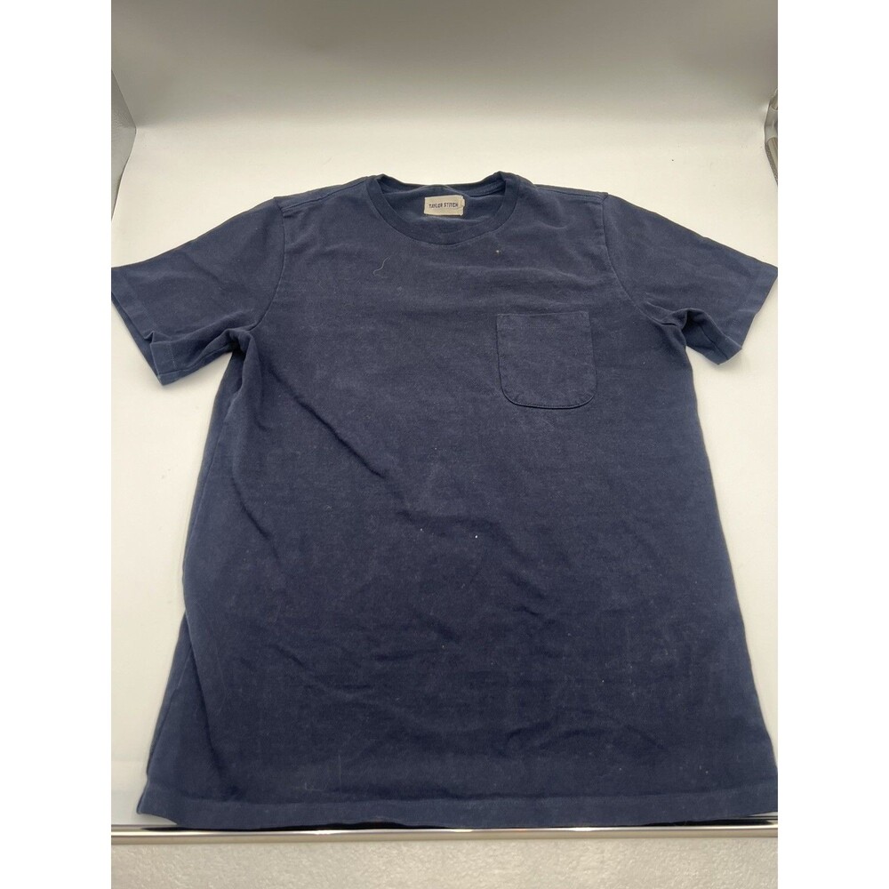 Taylor Stitch Slub Pocket T Shirt Men's Medium (40) Indigo Crew Cotton Tee